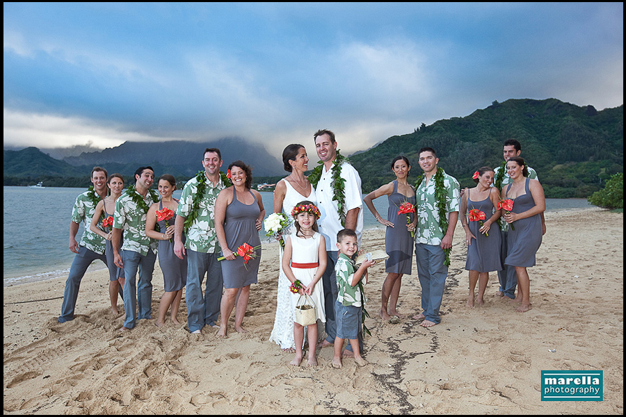 Hawaii Wedding Photographer Kualoa Ranch Secret Island Hale Moli'i Lesley 